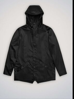Rains W3 Jacket Black Grain